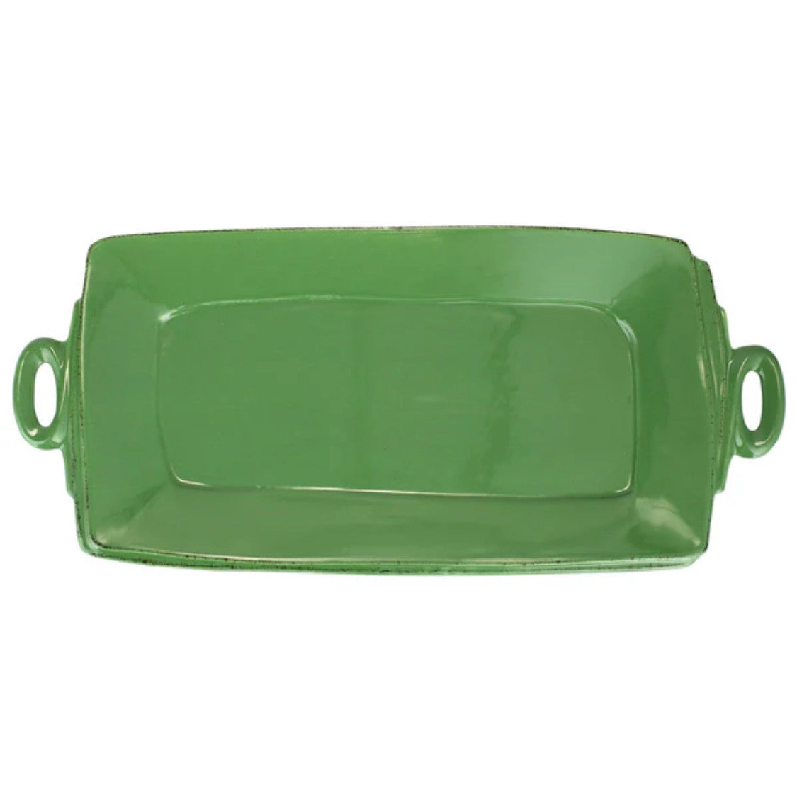 Lastra Green Handled Rectangular Platter