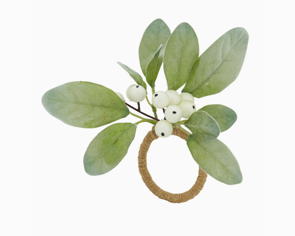 White Berry Napkin Ring