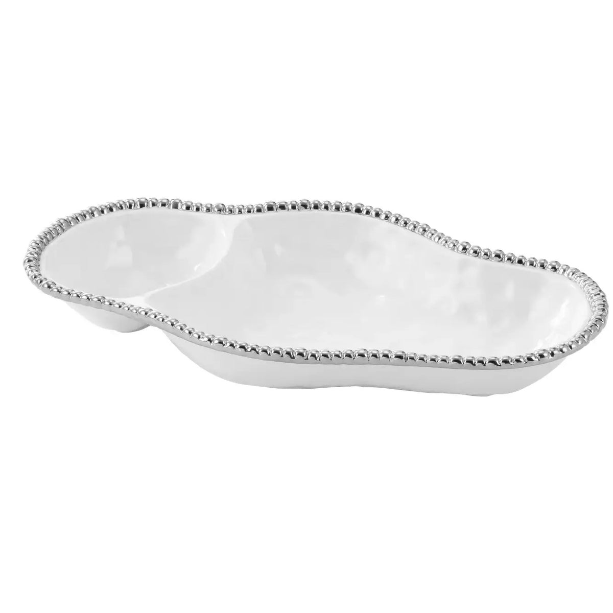 2-Section Serving Piece White
