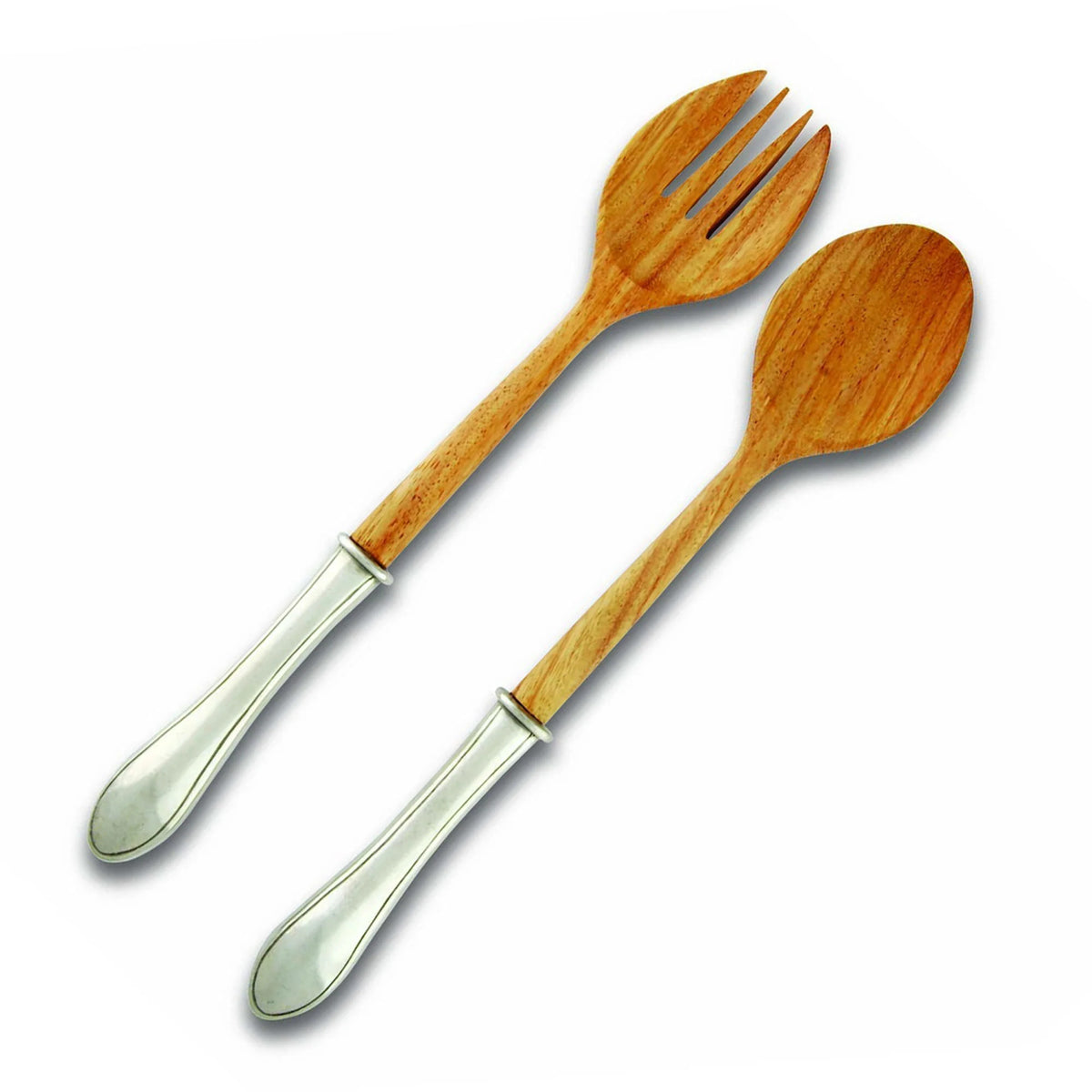 Wales Pewter Handle Salad Serving Set