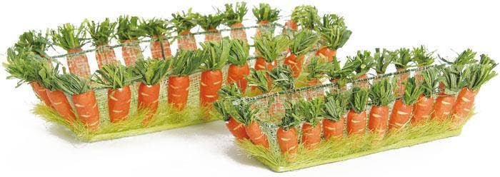 Carrot Basket, 2/asst/st, 9"&12", Natural