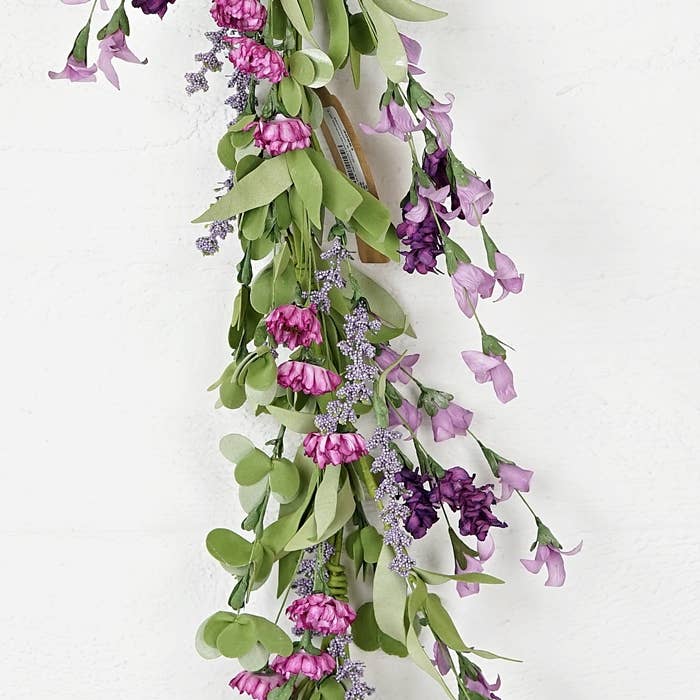 30981- 4.5ft Garland-Mixed Lavender and wild flowers-