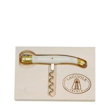 Laguoile Jean Dubost Corkscrew with Ivory Colored Handle in A Box