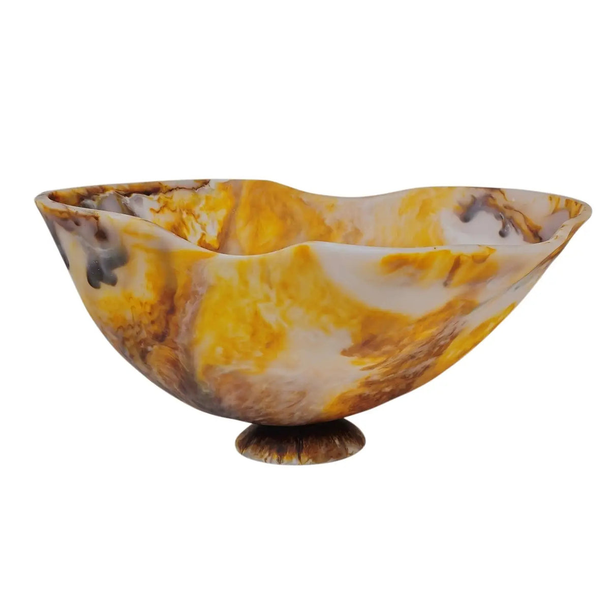 Lg Tortoiseshell Fruit Bowl Dia 21.2"