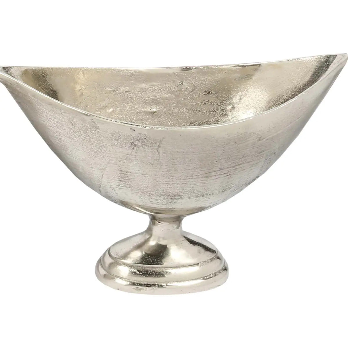 Raw Alum. Elipse Planter/Wine Cooler - Raw Nickel