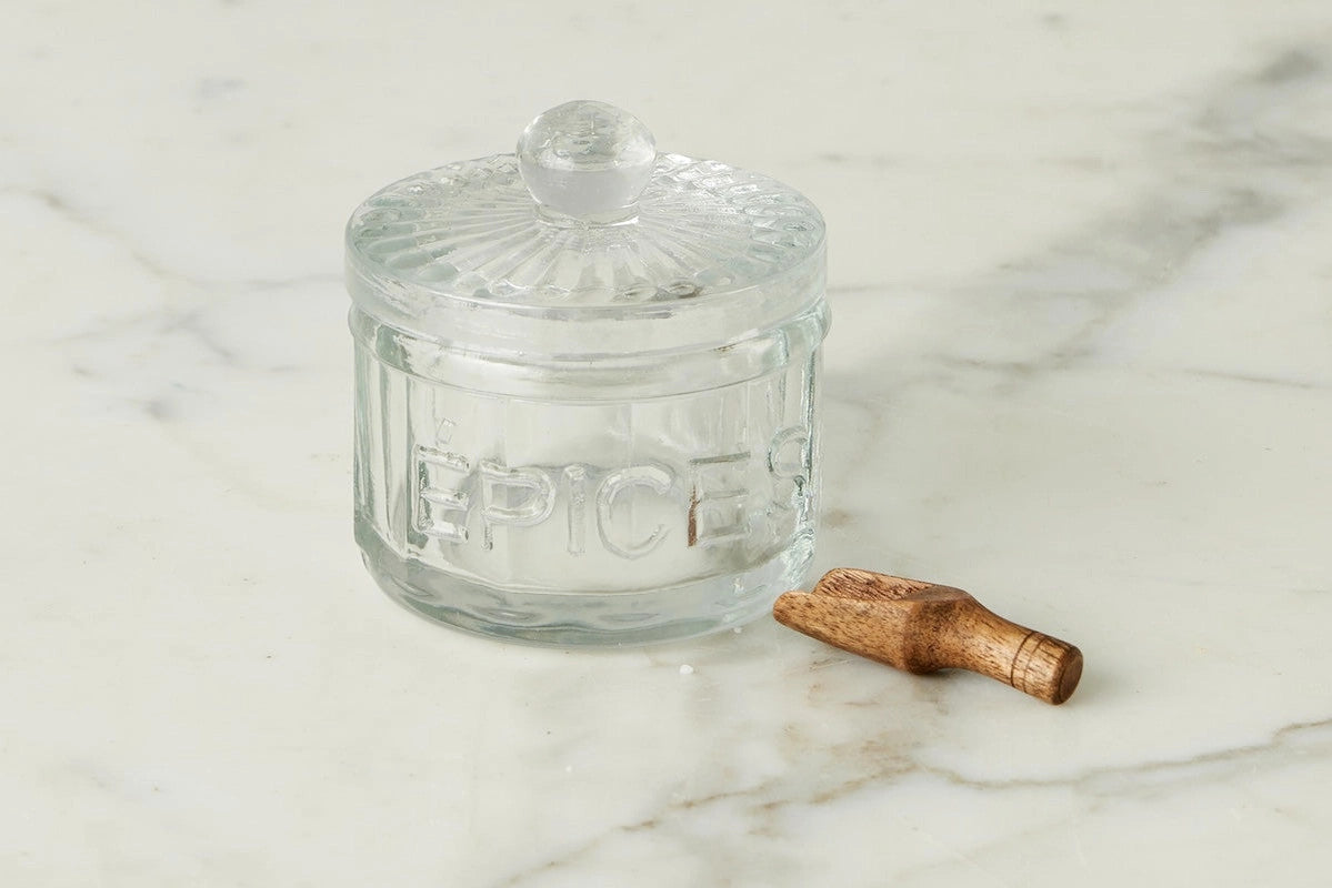 Bistro Glass Spice Cellar with Scoop