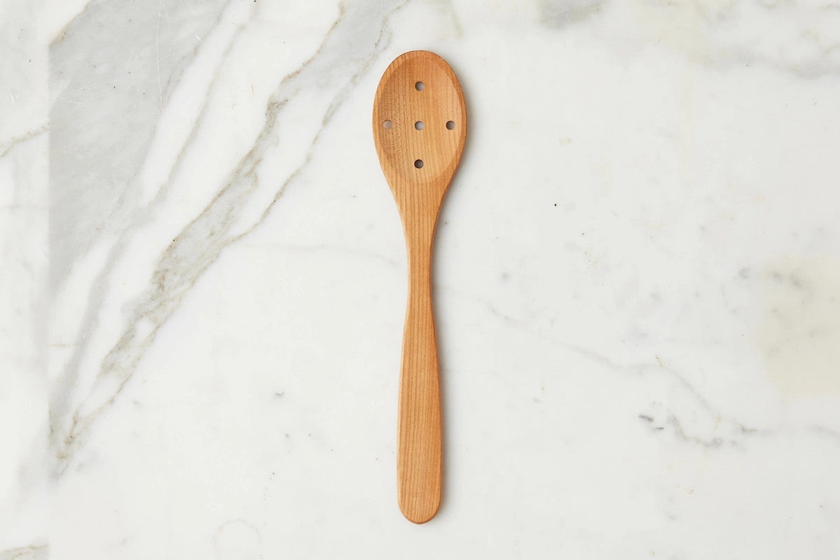 Euro Slotted Spoon, Cherrywood
