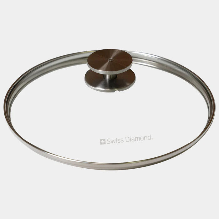 7" Tempered Glass Lid with Stainless Steel Knob