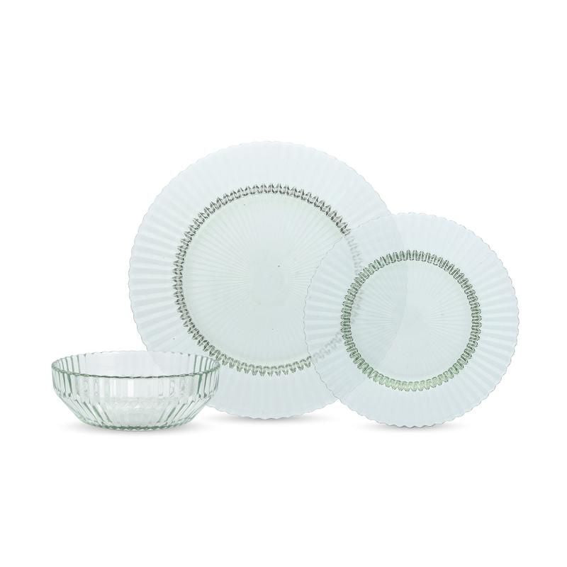 Archie Verde 12pc Dinnerware Set, 4 ea D/S/B