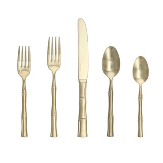 Royal Pacific Brushed Champagne 20pc Place Setting, Boxed