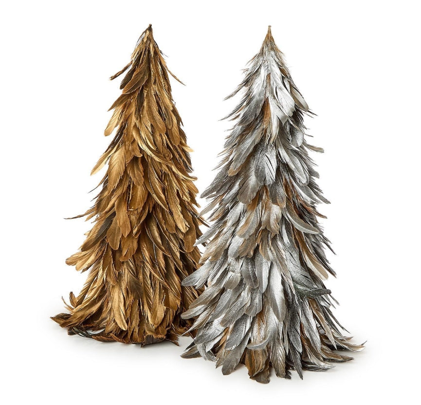 Shimmering Plumage Holiday Tree Assorted (Gold)