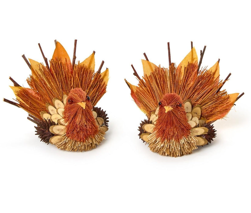 Hand-Crafted Turkey Decor/Place Card Holder