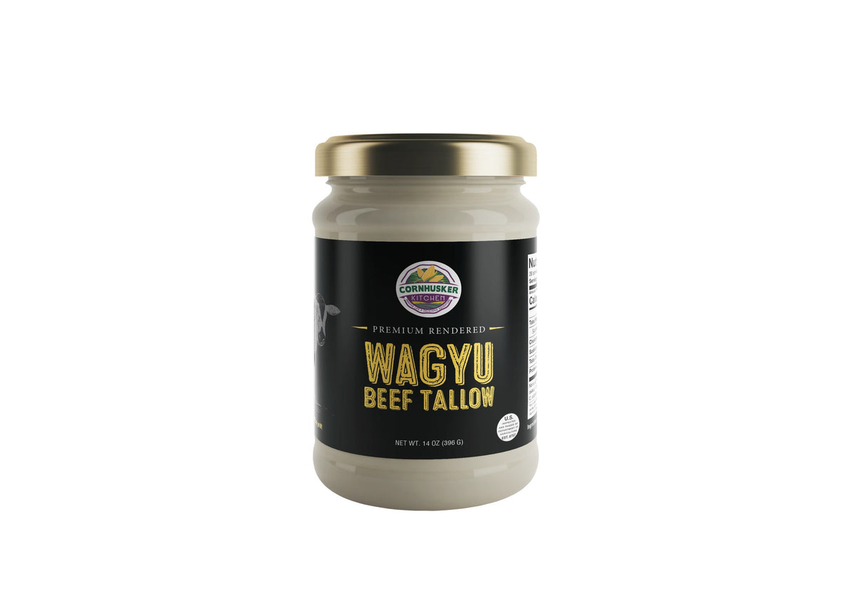 Premium Rendered Wagyu Beef Tallow 14 oz Jar