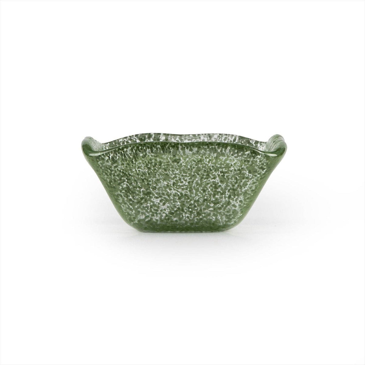 Glass Dinnerware 2.25" x 2.25" x h:1.5" 2 oz. Square Green Glass Ramekin (Set of 6)