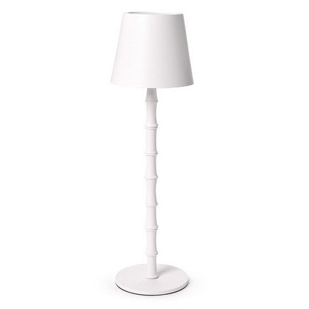 LED Portable Cordless White Bamboo Lamp