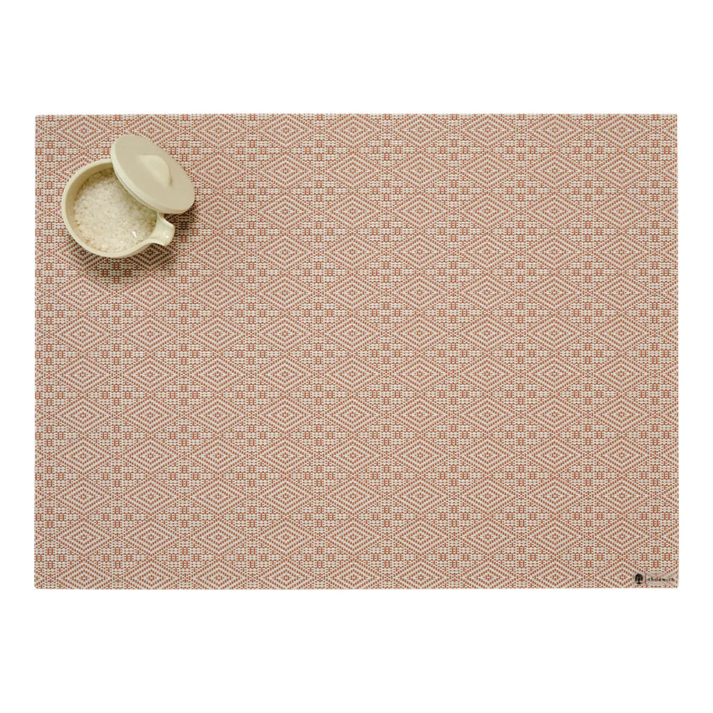 Boxwood Placemat 14"x19" - Burnt Coral