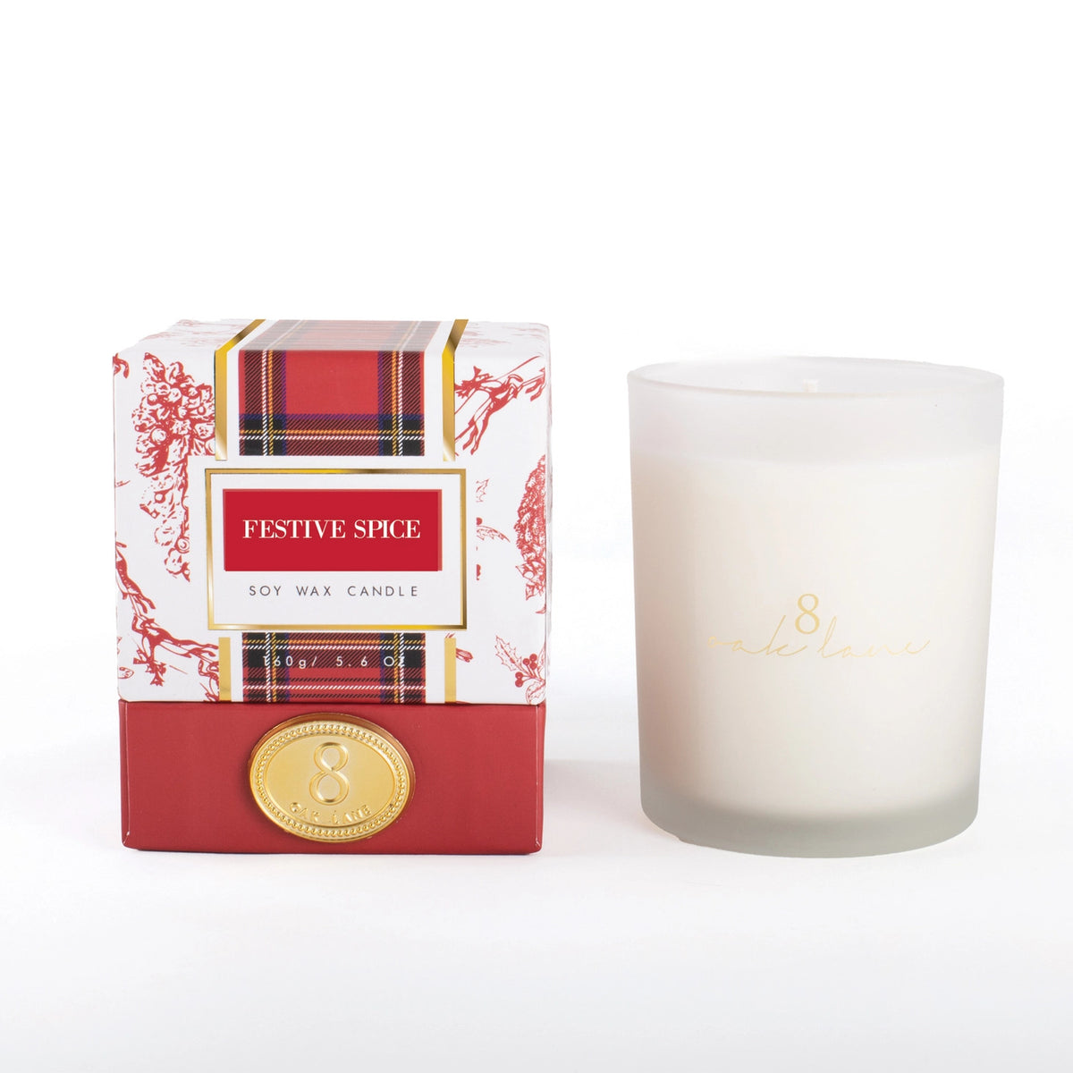 Festive Spice 5.6oz Soy Wax Candle