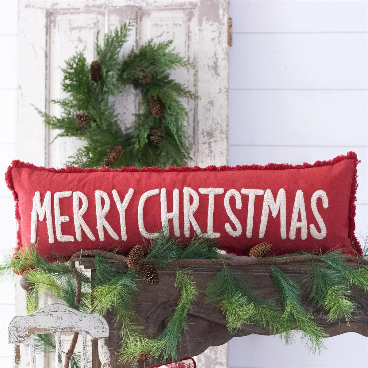 Pillow - Merry Christmas, Stone Washed