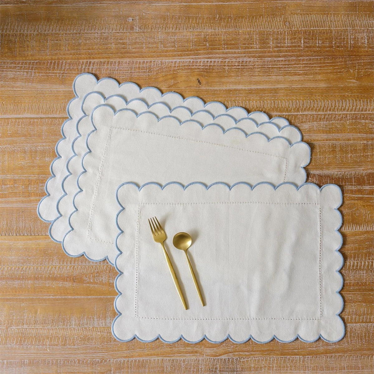 Placemat - Hemstitch with Scalloped Edge (Pk/12)