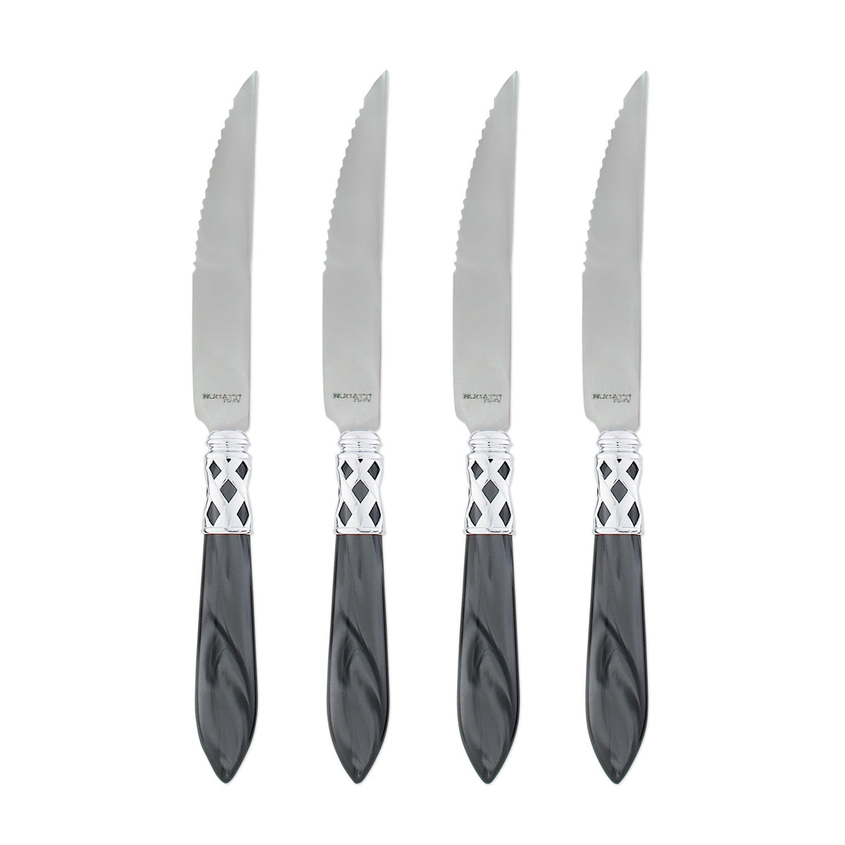 Aladdin Brilliant Charcoal Steak Knives - Set of 4
