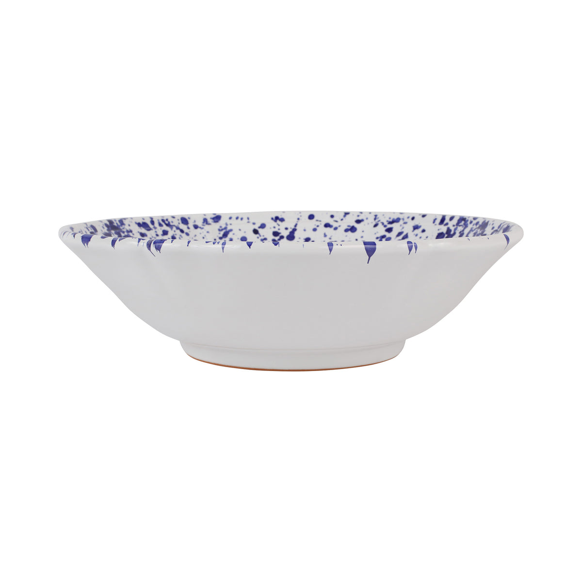 Amalfitana Cobalt Splatter Serving Bowl