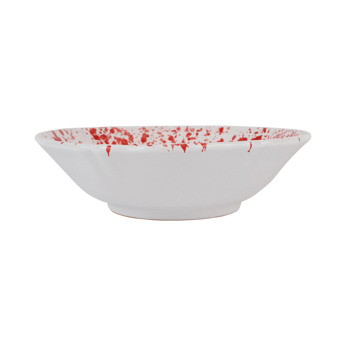 Amalfitana Red Splatter Serving Bowl