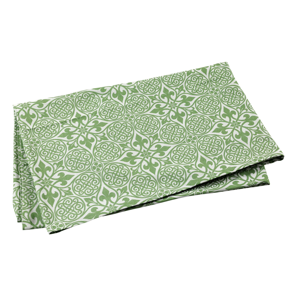 Damask Green Tablecloth