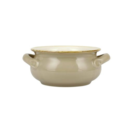 Italian Bakers Cappuccino Small Handled Round Baker