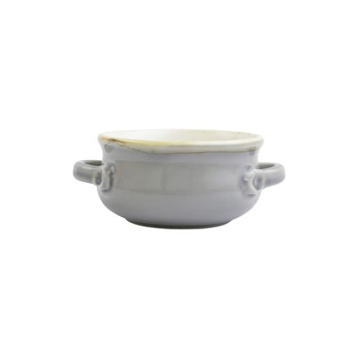 Italian Bakers Gray Small Handled Round Baker