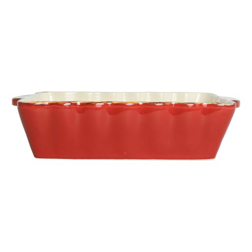 Italian Bakers Red Medium Rectangular Baker