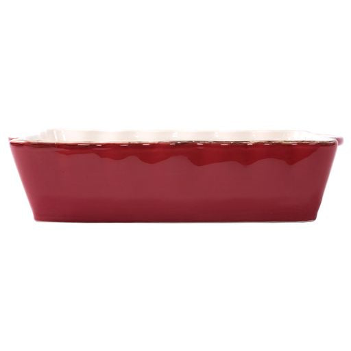 Italian Bakers Red Large Rectangular Baker