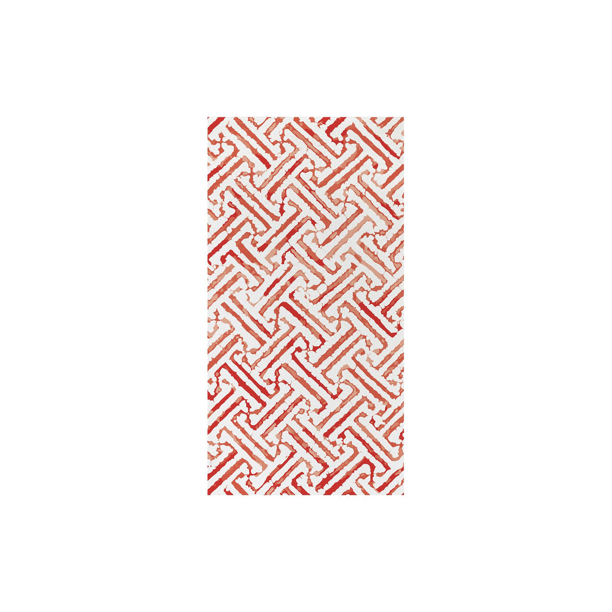 Papersoft Napkins Greek Key Red Guest Towels (Pack of 20)