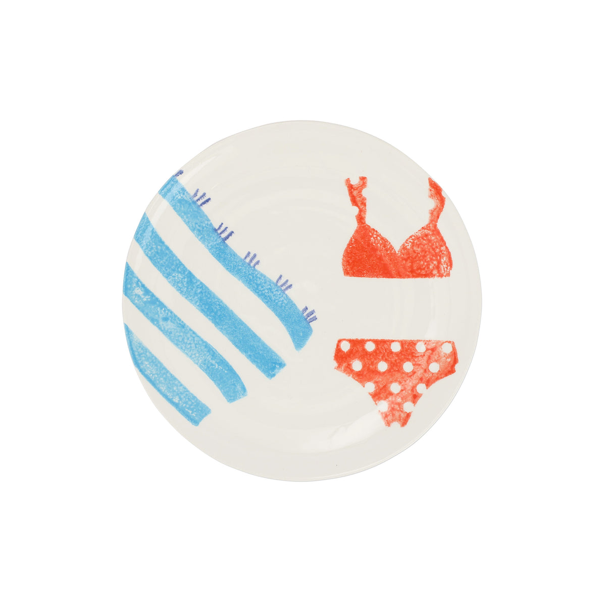 Riviera Red Bikini Salad Plate