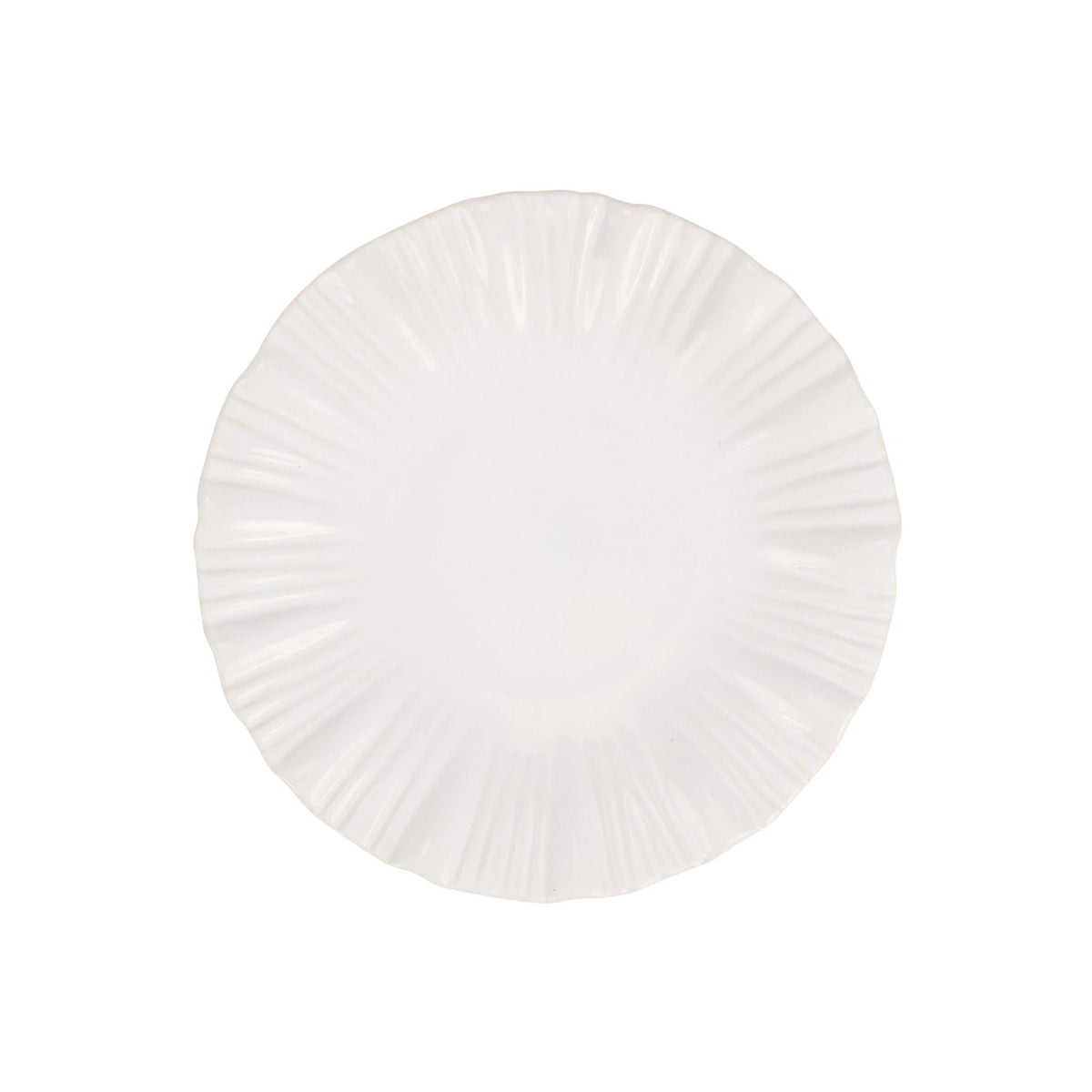 Bari White Salad Plate
