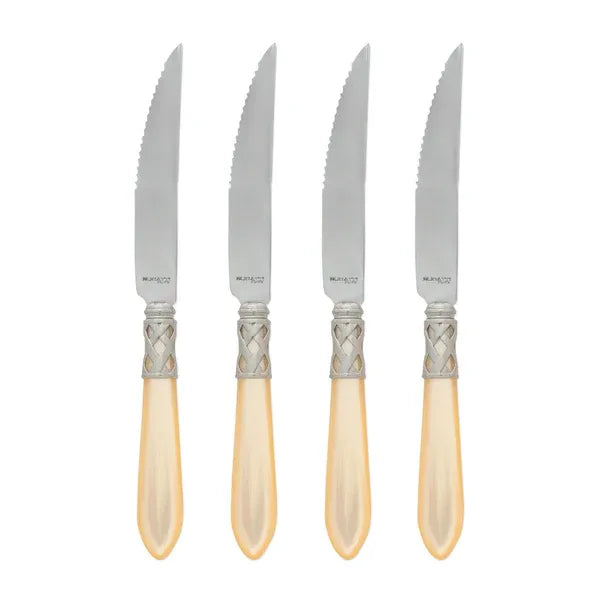 Aladdin Antique Ivory Steak Knives - Set of 4