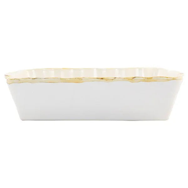 Italian Bakers White Large Rectangular Baker