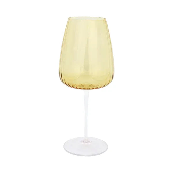 Francesca Amber Water Glass