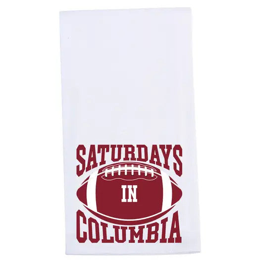 Saturdays in Columbia Tea Towel