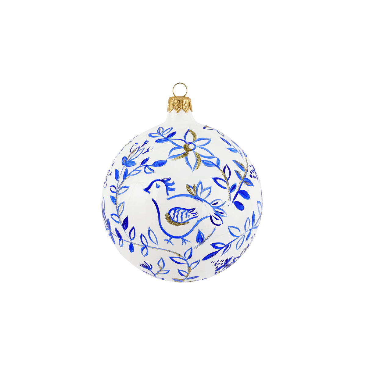 Ornaments Blue and White Birds Ornament