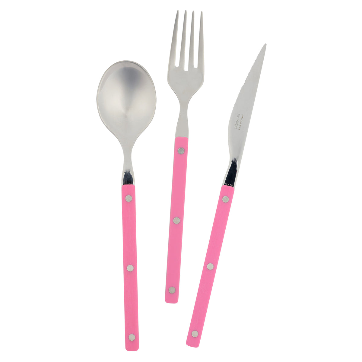 Pastello Pink Three-Piece Place Setting