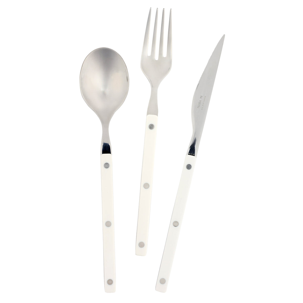 Pastello White Three-Piece Place Setting