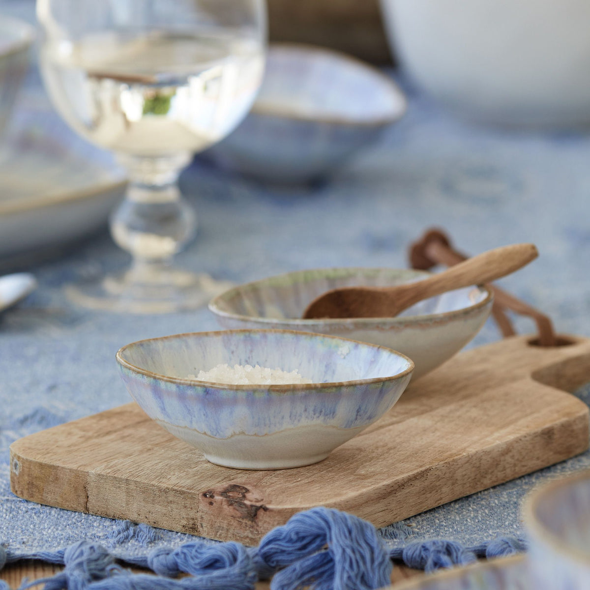 Oval Bowl 4in Brisa Ria Blue