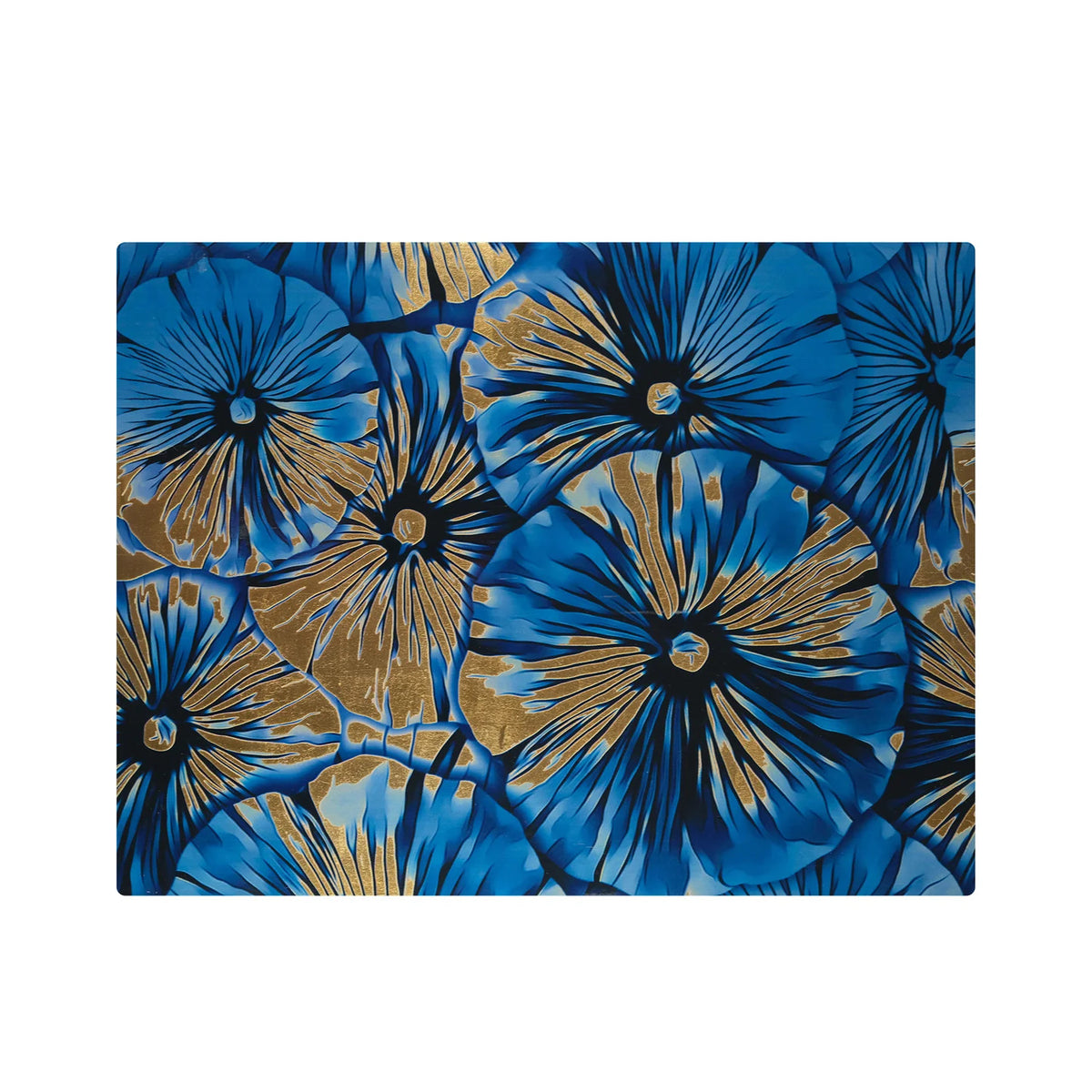 @Dark Blue Stone Placemat w Gold