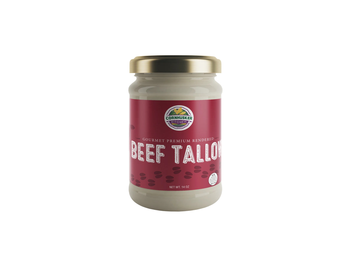 Premium Rendered Beef Tallow 14 oz Jar