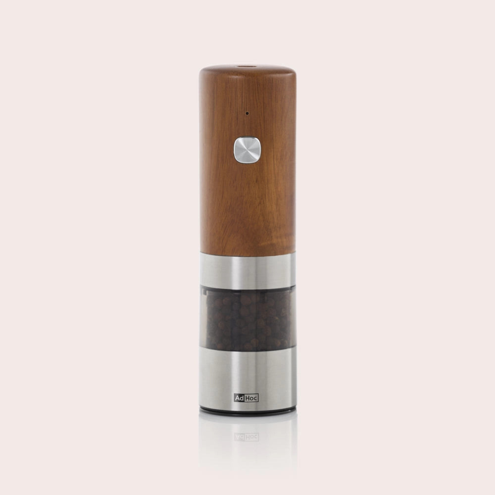 Adhoc Mill Electric Salt & Pepper Mill in Acacia Wood