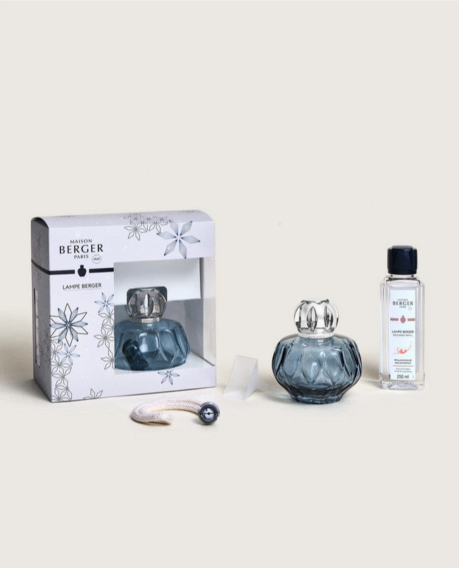 Rosalie Blue Fragrance Lamp Gift Set with Exquisite Sparkle