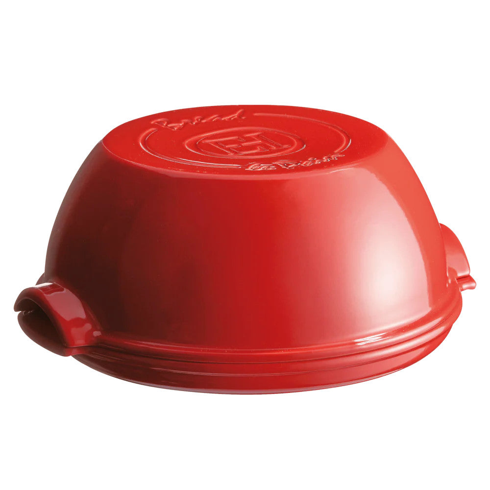 *Burgundy Modern Bread Cloche - 12.7" x 11.6" x 5.5" / 5.5 qt