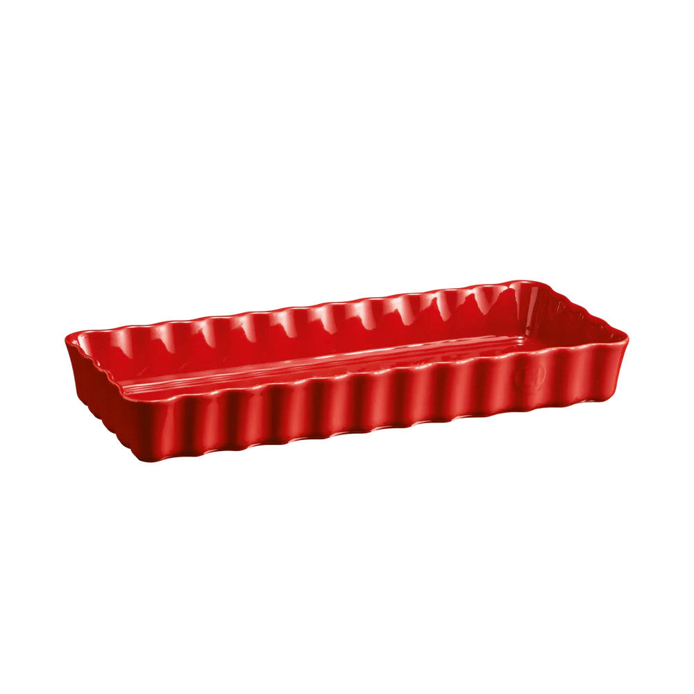 Burgundy Rectangular Tart Dish Small - 6" x 14" - 1.7 qt
