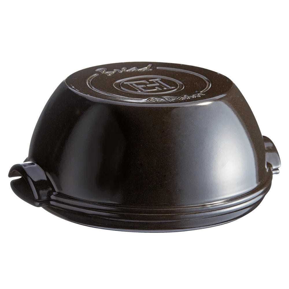 Charcoal Modern Bread Cloche - 12.7" x 11.6" x 5.5" / 5.5 qt