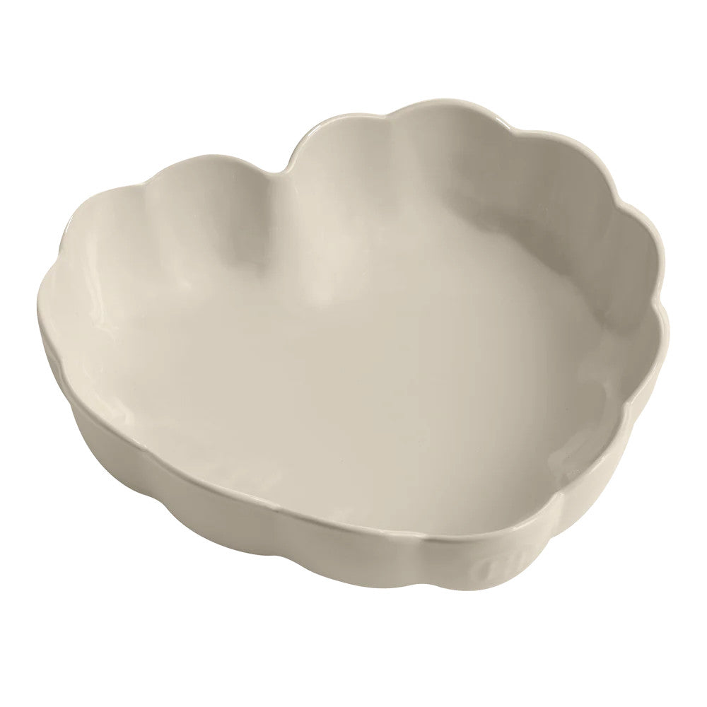 Clay Madeline Heart Dish - 10.4" x 9.6" x 2.5"